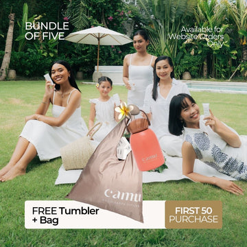 Family Package - Bundle of 5 + FREE CAMU BAG & TUMBLER - Camu Ultimate Organic Sunscreen SPF50+