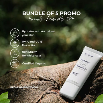 Family Package - Bundle of 5 - Camu Ultimate Organic Sunscreen SPF50+